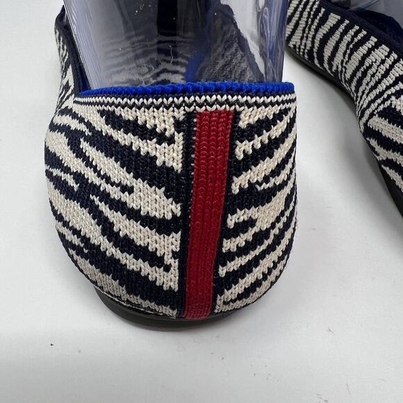 Rothy's The Almond Loafers Women's Size 7.5 Zebra Print - Picture 9 of 14